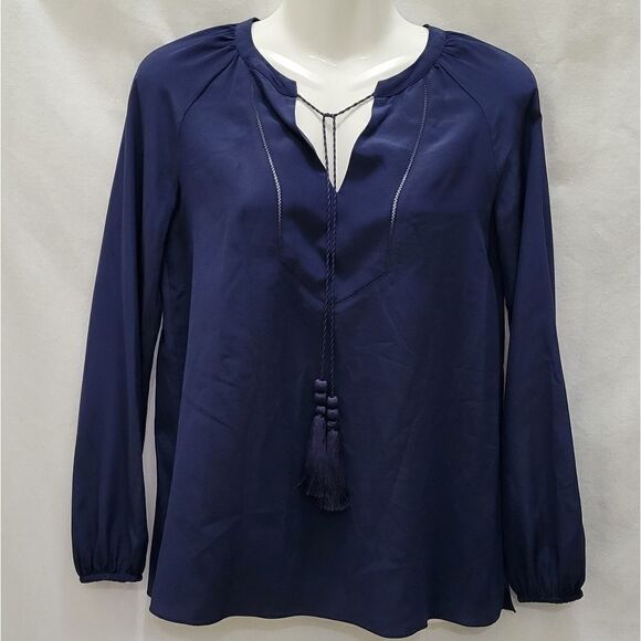 Lilly Pulitzer navy long sleeve top Size XXS - Picture 1 of 9